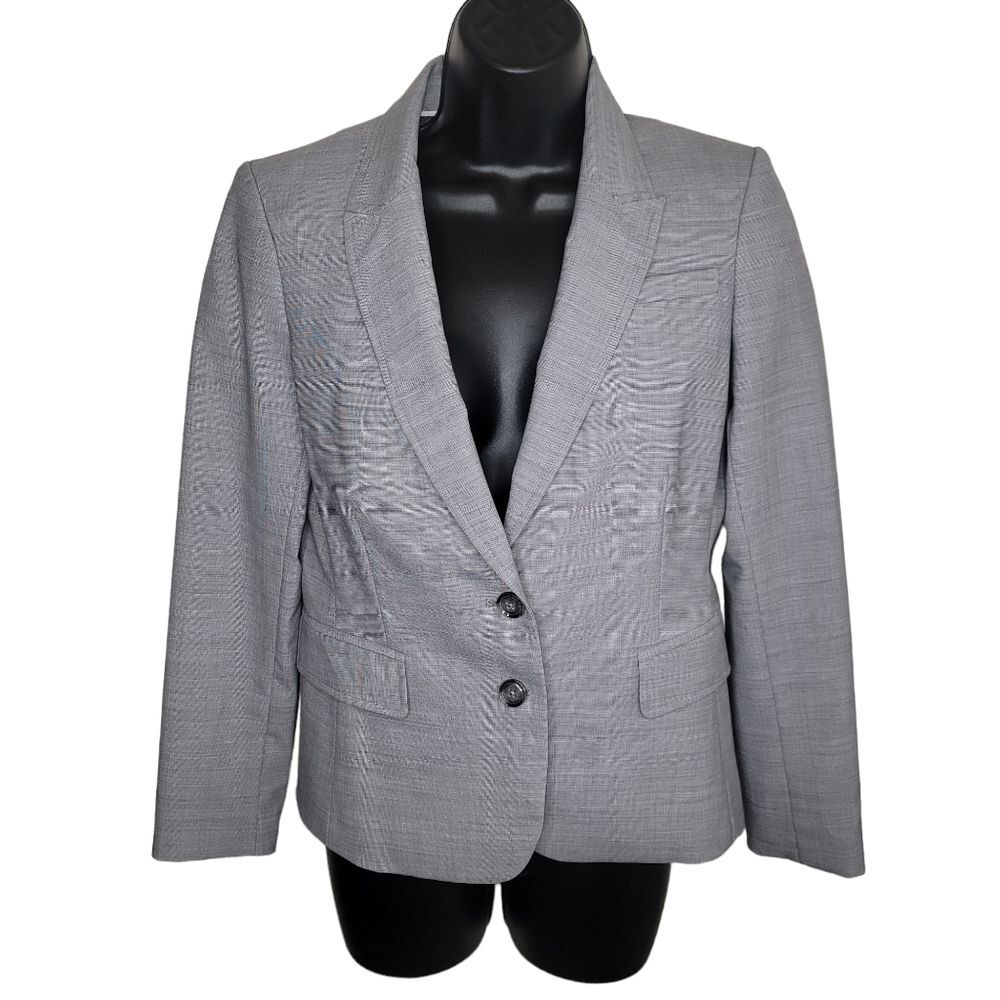 Banana Republic gray wool blend blazer jacket size 6P